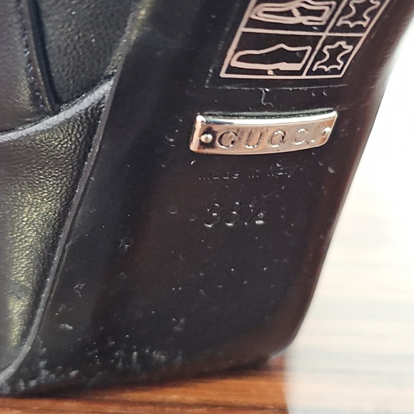 Gucci Black Leather Ankle Boots 38.5 - Picture 2 of 13